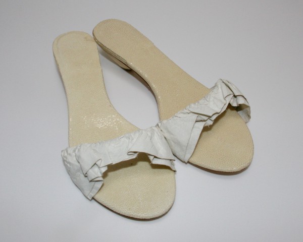 Vintage Pantolette 'Julia' von Schmid Manufaktur in 100% Leder