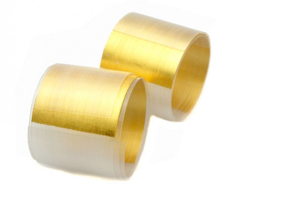 Puristisches Spiralarmband vergoldet von Marion Heilig 3-4 cm